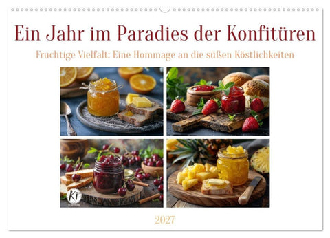 Ein Jahr im Paradies der Konfitüren (Wandkalender 2027 DIN A2 quer), CALVENDO Monatskalender