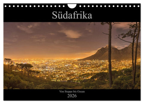 Südafrika - Von Steppe bis Ozean (Wandkalender 2026 DIN A4 quer), CALVENDO Monatskalender
