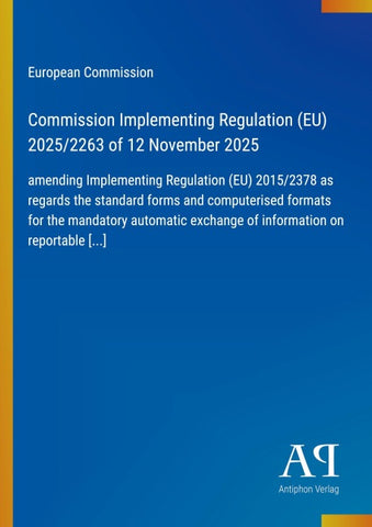 Commission Implementing Regulation (EU) 2025/2263 of 12 November 2025