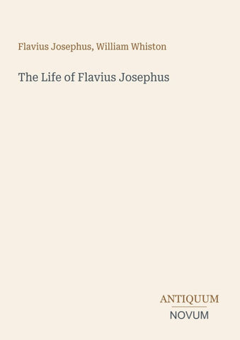 The Life of Flavius Josephus