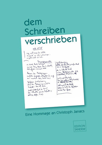 dem Schreiben verschrieben