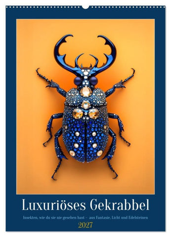 Luxuriöses Gekrabbel (Wandkalender 2027 DIN A2 hoch), CALVENDO Monatskalender