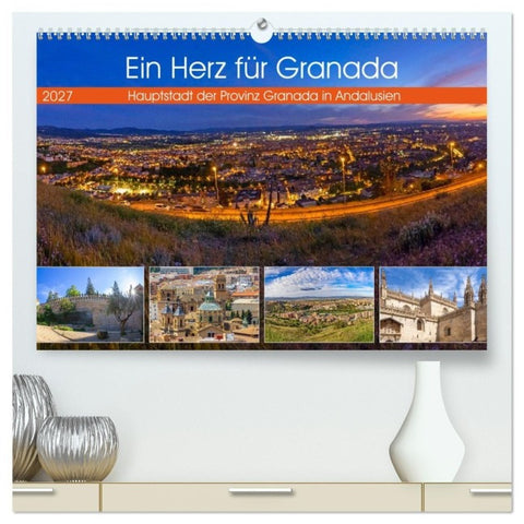 Ein Herz für Granada (hochwertiger Premium Wandkalender 2027 DIN A2 quer), Kunstdruck in Hochglanz