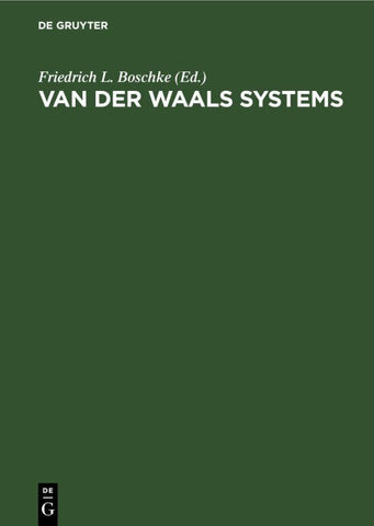 Van der Waals Systems