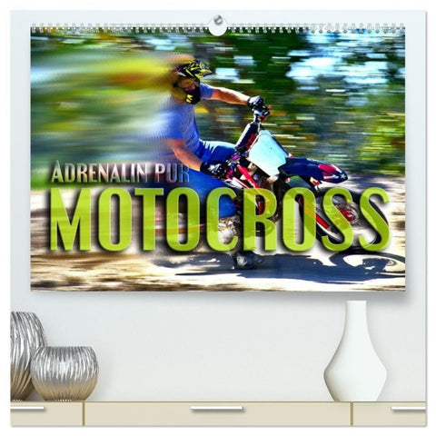 Motocross - Adrenalin pur (hochwertiger Premium Wandkalender 2027 DIN A2 quer), Kunstdruck in Hochglanz