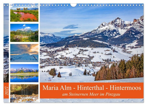 Maria Alm - Hinterthal - Hintermoos (Wandkalender 2027 DIN A3 quer), CALVENDO Monatskalender