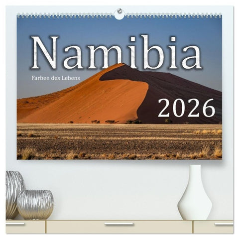Namibia - Farben des Lebens (hochwertiger Premium Wandkalender 2026 DIN A2 quer), Kunstdruck in Hochglanz