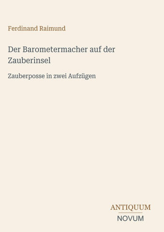 Der Barometermacher auf der Zauberinsel