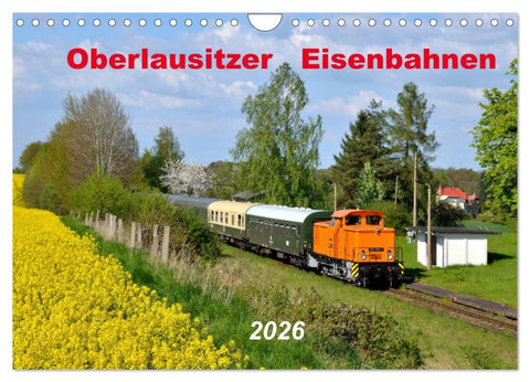 Oberlausitzer Eisenbahnen 2026 (Wandkalender 2026 DIN A4 quer), CALVENDO Monatskalender