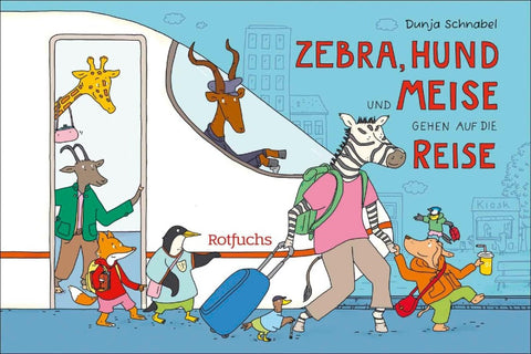 Zebra, Hund und Meise gehen auf die Reise. Eisenbahn-Leporello