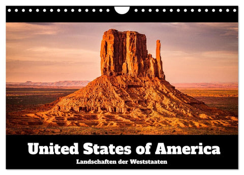 USA: Landschaften der Weststaaten (Wandkalender 2026 DIN A4 quer), CALVENDO Monatskalender