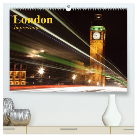 London ¿ Impressionen (hochwertiger Premium Wandkalender 2026 DIN A2 quer), Kunstdruck in Hochglanz