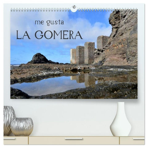 me gusta La Gomera (hochwertiger Premium Wandkalender 2027 DIN A2 quer), Kunstdruck in Hochglanz