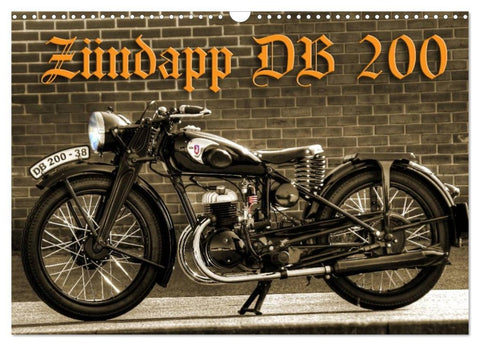 Zündapp DB 200 (Wandkalender 2026 DIN A3 quer), CALVENDO Monatskalender