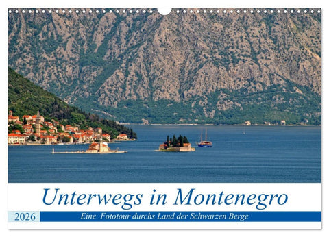 Unterwegs in Montenegro (Wandkalender 2026 DIN A3 quer), CALVENDO Monatskalender