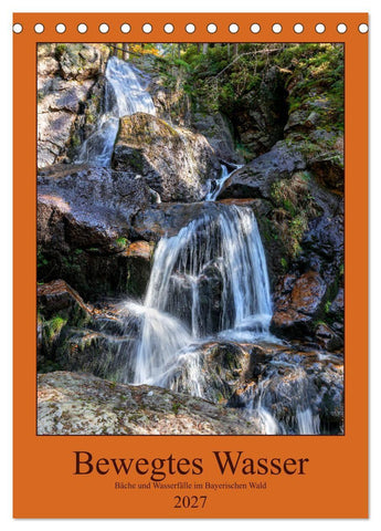 Bewegtes Wasser (Tischkalender 2027 DIN A5 hoch), CALVENDO Monatskalender