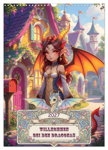 Willkommen bei den Dragonas (Wandkalender 2027 DIN A3 hoch), CALVENDO Monatskalender