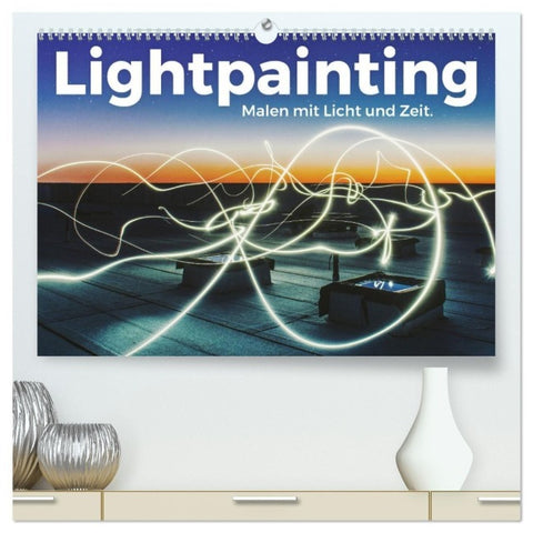 Lightpainting - Malen mit Licht und Zeit (hochwertiger Premium Wandkalender 2027 DIN A2 quer), Kunstdruck in Hochglanz