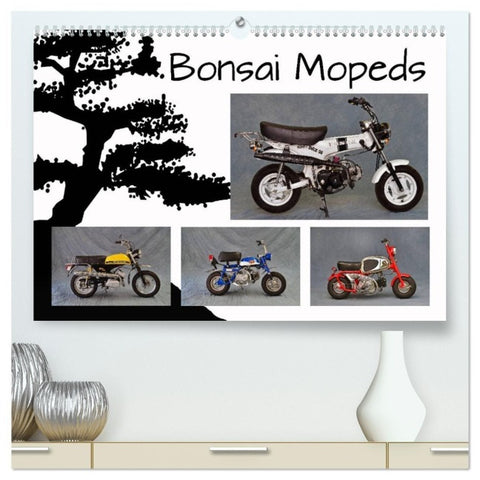 Bonsai Mopeds (hochwertiger Premium Wandkalender 2027 DIN A2 quer), Kunstdruck in Hochglanz