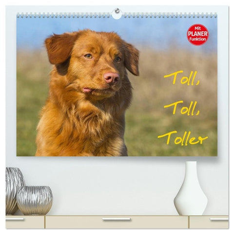 Toll, toll, Toller (hochwertiger Premium Wandkalender 2027 DIN A2 quer), Kunstdruck in Hochglanz