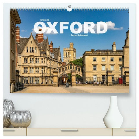 England - Oxford (hochwertiger Premium Wandkalender 2027 DIN A2 quer), Kunstdruck in Hochglanz