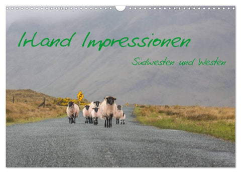 Irland Impressionen Südwesten und Westen (Wandkalender 2026 DIN A3 quer), CALVENDO Monatskalender
