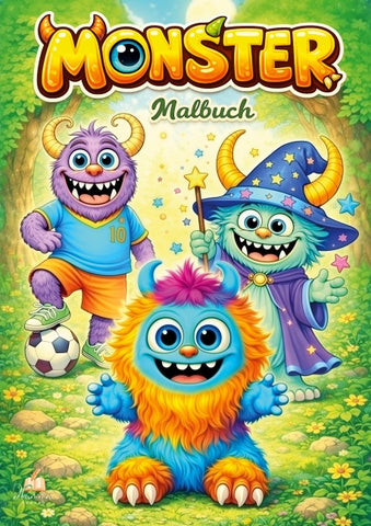Monster Malbuch für Kinder ab 6 Jahren mit 50 schönen Ausmalmotiven