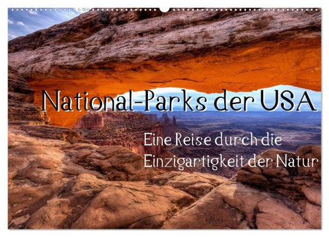 National-Parks der USA (Wandkalender 2027 DIN A2 quer), CALVENDO Monatskalender