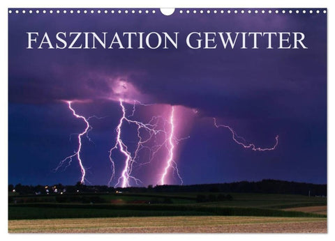 Faszination Gewitter (Wandkalender 2027 DIN A3 quer), CALVENDO Monatskalender