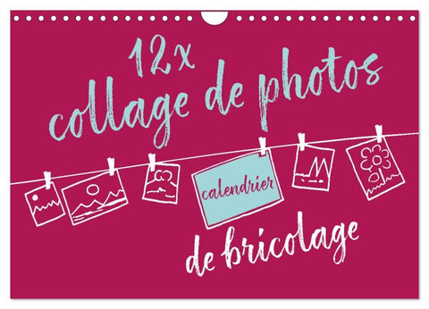 12 x collage de photos - calendrier de bricolage (Calendrier mural 2026 DIN A4 vertical), CALVENDO calendrier mensuel