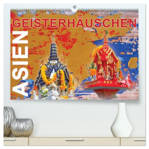Asien Geisterhäuschen (hochwertiger Premium Wandkalender 2027 DIN A2 quer), Kunstdruck in Hochglanz