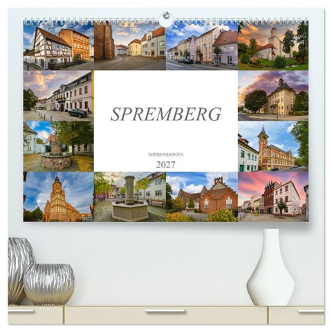 Spremberg Impressionen (hochwertiger Premium Wandkalender 2027 DIN A2 quer), Kunstdruck in Hochglanz