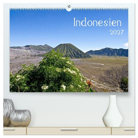 Indonesien (hochwertiger Premium Wandkalender 2027 DIN A2 quer), Kunstdruck in Hochglanz