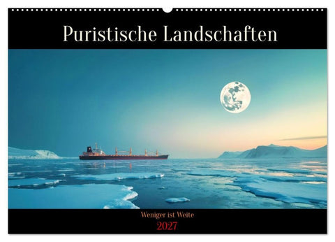 Puristische Landschaften (Wandkalender 2027 DIN A2 quer), CALVENDO Monatskalender