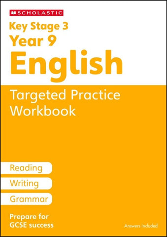 KS3 Year 9 English Targeted Practice Workbook with answers.