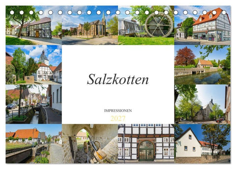 Salzkotten Impressionen (Tischkalender 2027 DIN A5 quer), CALVENDO Monatskalender
