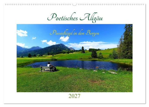 Poetisches Allgäu (Wandkalender 2027 DIN A2 quer), CALVENDO Monatskalender