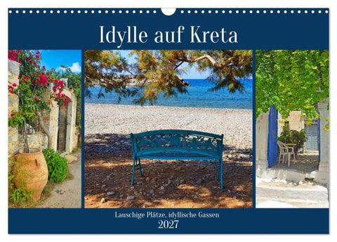 Idylle auf Kreta (Wandkalender 2027 DIN A3 quer), CALVENDO Monatskalender