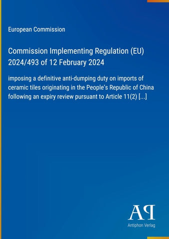 Commission Implementing Regulation (EU) 2024/493 of 12 February 2024