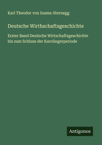 Deutsche Wirthschaftsgeschichte