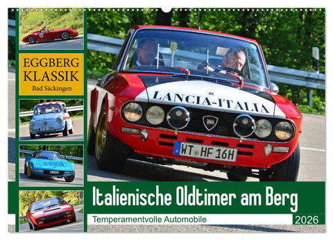 Italienische Oldtimer am Berg (Wandkalender 2026 DIN A2 quer), CALVENDO Monatskalender