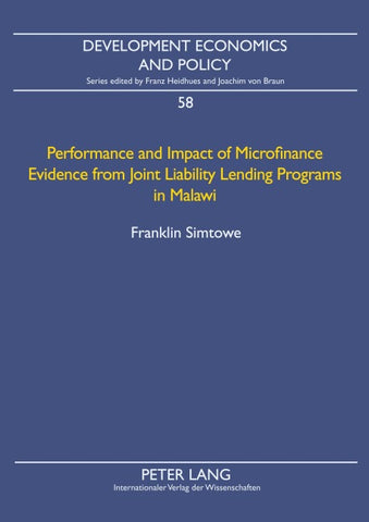 Performance and Impact of Microfinance