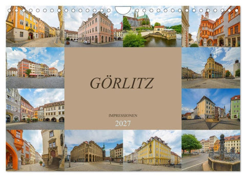 Görlitz Impressionen (Wandkalender 2027 DIN A4 quer), CALVENDO Monatskalender