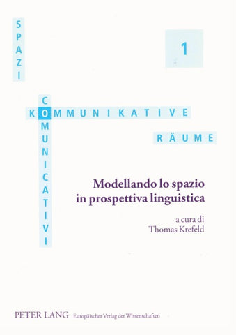 Modellando lo spazio in prospettiva linguistica
