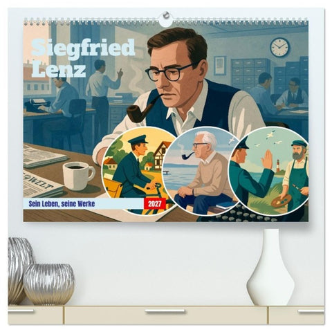Siegfried Lenz (hochwertiger Premium Wandkalender 2027 DIN A2 quer), Kunstdruck in Hochglanz