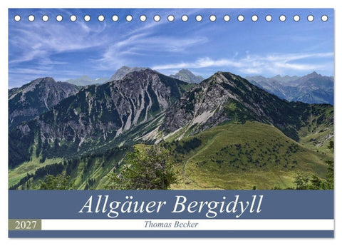 Allgäuer Bergidyll (Tischkalender 2027 DIN A5 quer), CALVENDO Monatskalender