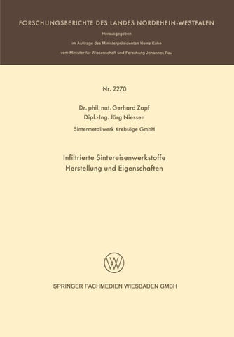 Infiltrierte Sintereisenwerkstoffe