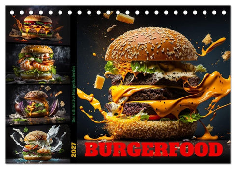 Burgerfood (Tischkalender 2027 DIN A5 quer), CALVENDO Monatskalender