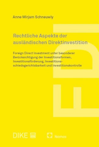 Rechtliche Aspekte der ausländischen Direktinvestition