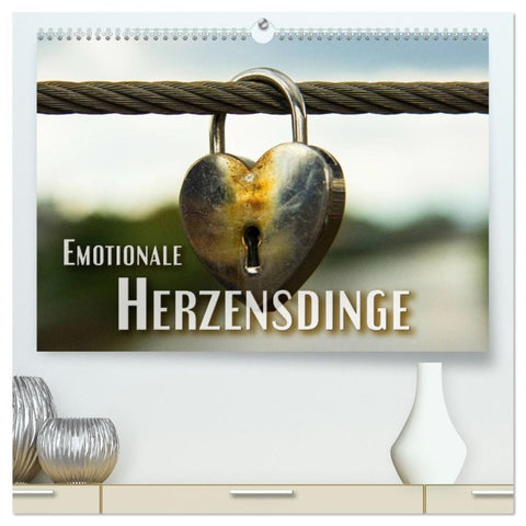 Emotionale Herzensdinge (hochwertiger Premium Wandkalender 2026 DIN A2 quer), Kunstdruck in Hochglanz